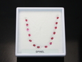 Cut Red Spinel & White Sapphire set