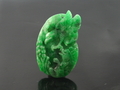 Jade Falcon Carving Locket, Phar Kant, Myanmar