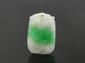 Two Colour Jade  Carving Locket, Phar Kant, Myanmar
