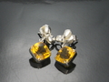 Citrine Earring with 925 Silver