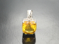 Citrine Pendant with 925 Silver