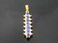 Sapphire & Diamond Pendants with 18k Yellow Gold