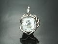 Aquamarine Pendant with White Gold