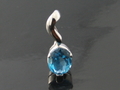 Blue Topaz Pendants with 18k White Gold