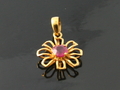 Ruby Pendants with 18k Yellow Gold