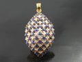 Sapphire & Diamond Pendants with 18k Yellow Gold