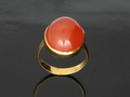 Carnelian Ring with Yellow Gold