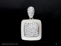 Silver Pendant Enamel  CZ