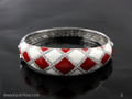 Silver bangle Coating CZ