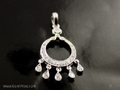 Diamond Pendant with White Gold 18K