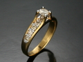 Diamond Ring with Yellow Gold