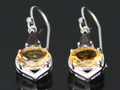 Citrine & Garnet Earring with 925 Silver