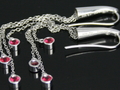 Earrings with Yellow Gold and 925 Silver Plated