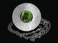 Peridot Necklace with 925 Silver