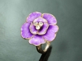 Pink Gold and CZ Ring 54