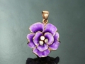 Pink Gold and CZ Pendant