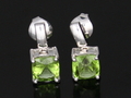 Peridot Earrings with 925 Silver